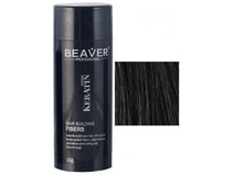 Beaver keratin hair building fibers - Black (28 gr) - Hair Growth Specialist