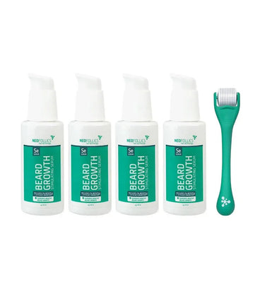 4x Neofollics beard growth serum + free beard roller - Hair Growth Specialist