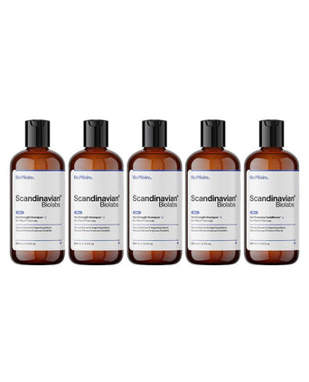 4x Scandinavian Biolabs shampoo (men) + free conditioner - Hair Growth Specialist