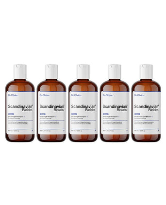 4x Scandinavian Biolabs shampoo (women) + free conditioner - Hair Growth Specialist