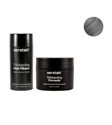 Keratain pomade + Keratain hair fibers – Gray (25 gr)