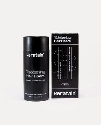 Keratain hair fibers – Black (25 gr) - Hair Growth Specialist