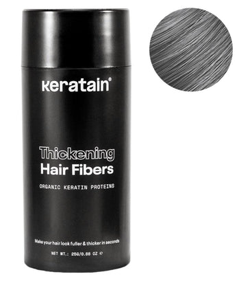 Keratain hair fibers – Gray (25 gr) - Hair Growth Specialist