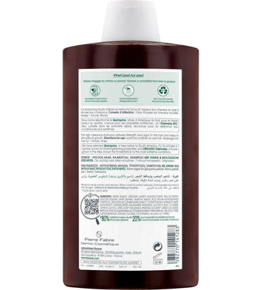 Klorane anti-hair loss shampoo Quinine/Edelweiss (400 ml) - Hair Growth Specialist