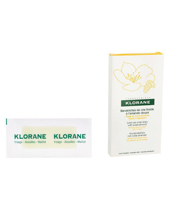 Klorane cold wax strips hair removal - face & sensitive areas - Hair Growth Specialist
