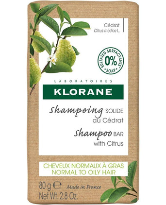 Klorane shampoo bar Citrus - oily hair (80 gr) - Hair Growth Specialist