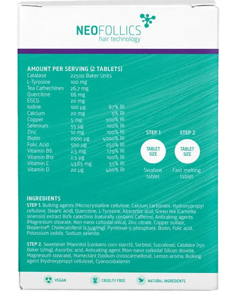 Neofollics anti-grey hair tablets (3-pack) - Hair Growth Specialist