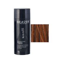 Beaver keratin hair building fibers - Auburn (28 gr) - Hair Growth Specialist