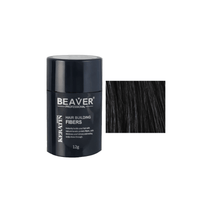 Beaver keratin hair building fibers - Black (12 gr) - Hair Growth Specialist