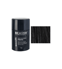 Beaver keratin hair building fibers - Black (12 gr) - Hair Growth Specialist