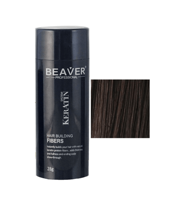 Beaver keratin hair building fibers - Dark brown (28 gr) - Hair Growth Specialist