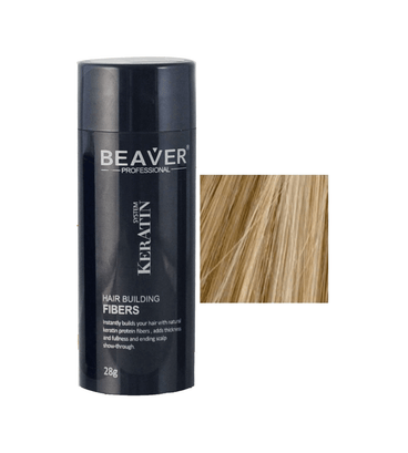 Beaver keratin hair building fibers - Medium blonde (28 gr) - Hair Growth Specialist