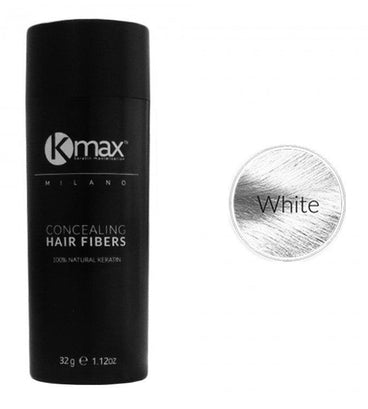 Kmax keratin hair fibers - White (32 gr) - Hair Growth Specialist
