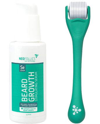 Neofollics beard growth serum + beard roller - Hair Growth Specialist